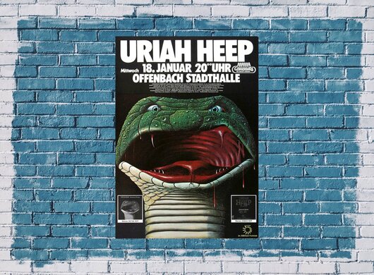 Uriah Heep - Innocent Victim, Frankfurt 1978 - Konzertplakat