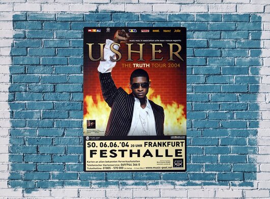 Usher - The Truth, Frankfurt 2004 - Konzertplakat