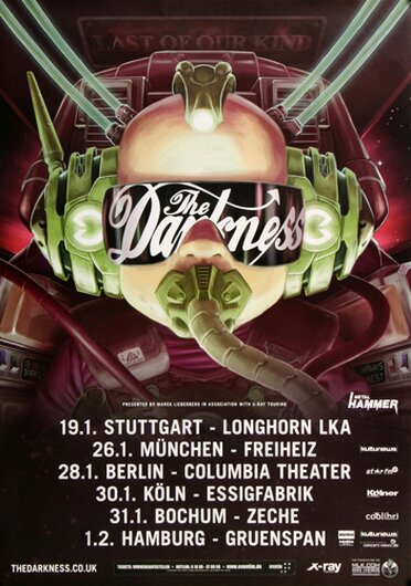 The Darkness - Last Of Our Kind, Tour 2016 - Konzertplakat