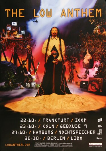 The Low Anthem - Eyeland, Tour 2016 - Konzertplakat