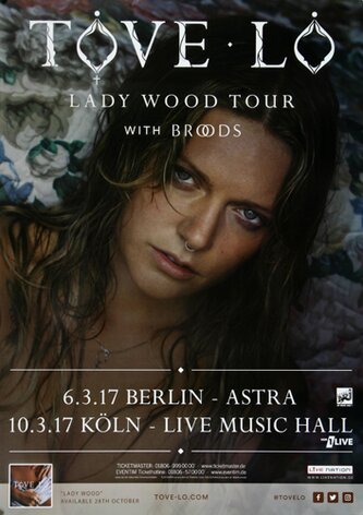 Tove Lo - Lady Wood , Berlin 2017 - Konzertplakat