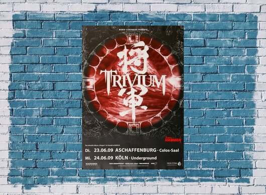Trivium - Shogun, Aschaffenburg & Köln 2009 - Konzertplakat
