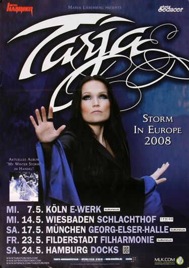 Nightwish - Storm In Europe, Tour 2008 - Konzertplakat