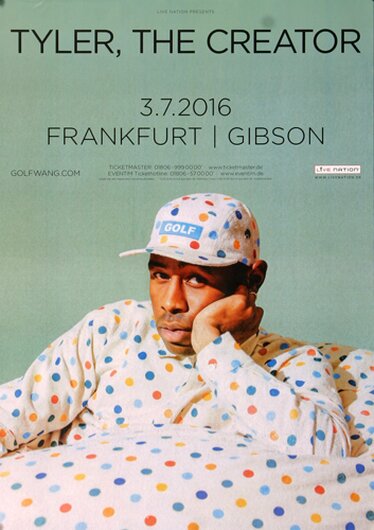 Tylor, The Creator - Cherry Bomb, Frankfurt 2016 - Konzertplakat