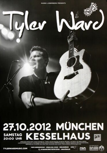 Tyler Ward - Forster The People , München 2012 - Konzertplakat