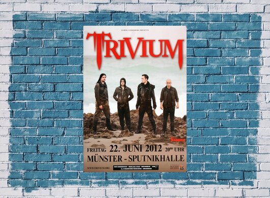 Trivium - In Waves, Münster 2012 - Konzertplakat