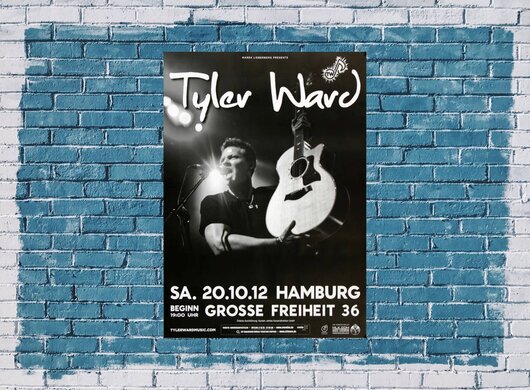 Tyler Ward - Forster The People , Hamburg 2012 - Konzertplakat