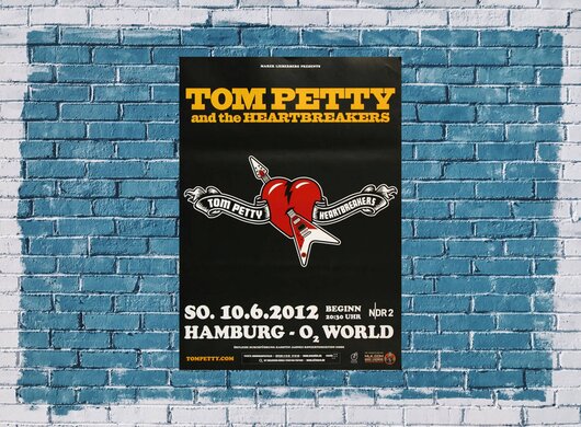 Tom Petty & the Heartbreakers - Heartbreaker , Hamburg 2012 - Konzertplakat