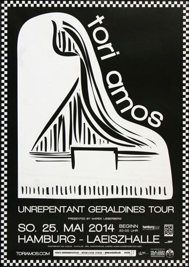 Tori Amos - Unrepentant , Hamburg 2014 - Konzertplakat