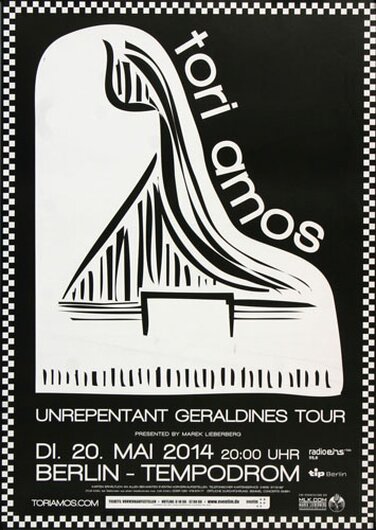Tori Amos - Unrepentant , Berlin 2014 - Konzertplakat