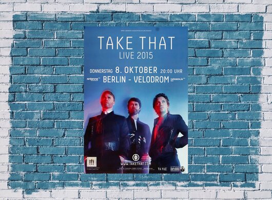 Take That - Live , Berlin 2015 - Konzertplakat