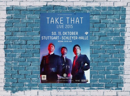 Take That - Live , Stuttgart 2015 - Konzertplakat