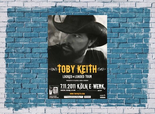 Toby Keith - Locked & Loaded , Köln 2011 - Konzertplakat