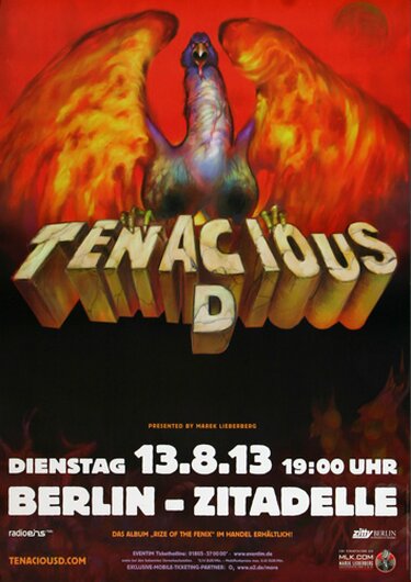 Tenacious D - Berlin, Berlin 2013 - Konzertplakat