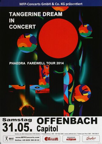 Tangerine Dream - Phaedra Farewell, Frankfurt 2014 -...