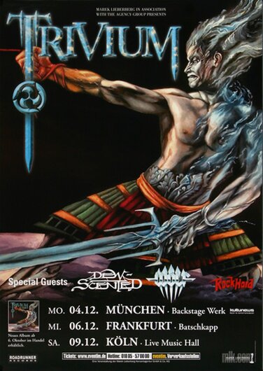 Trivium - Shogun, Tour 2006 - Konzertplakat