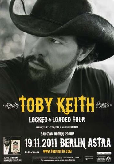 Toby Keith - Locked & Loaded , Berlin 2011 - Konzertplakat