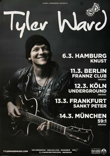 Tyler Ward - Keeping Secrets, Tour 2012 - Konzertplakat