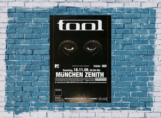 tool, 10.000 Days, München 2006 - Konzertplakat
