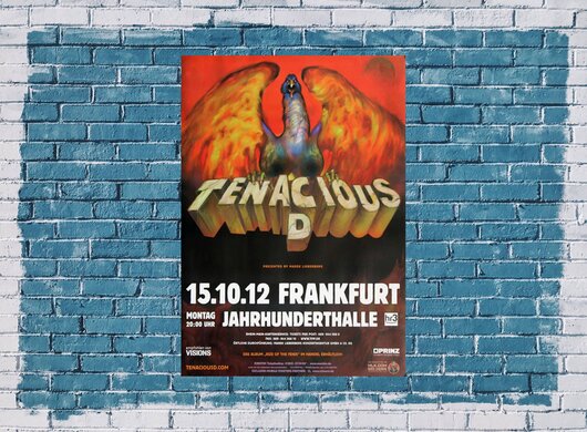 Tenacious D - Kings Of Rock, Frankfurt 2012 - Konzertplakat