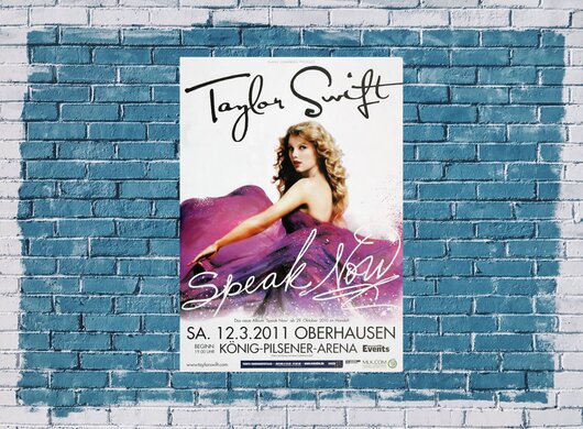 Taylor Swift - Speak , Oberhausen 2011 - Konzertplakat