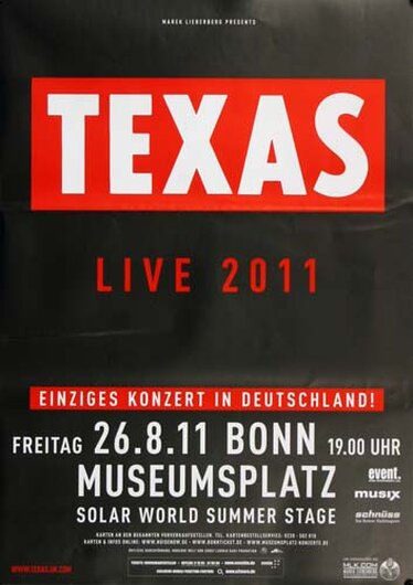 Philipp Poisel - Live, Bonn 2011 - Konzertplakat