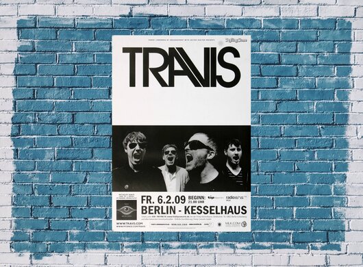 Travis - Berlin, Berlin 2009 - Konzertplakat