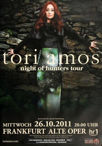 Tori Amos - Night Of Hunters, Frankfurt 2011 - Konzertplakat