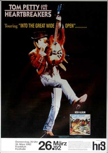 Tom Petty & the Heartbreakers - Great White Open, Frankfurt 1992 - Konzertplakat