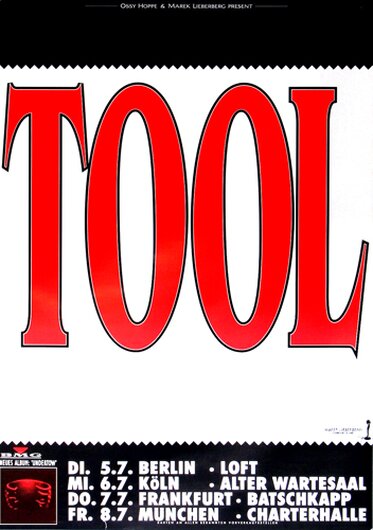 tool, Undertow Tour, 1994 - Konzertplakat