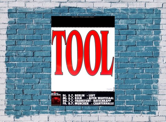 tool - Undertow, Tour 1994 - Konzertplakat