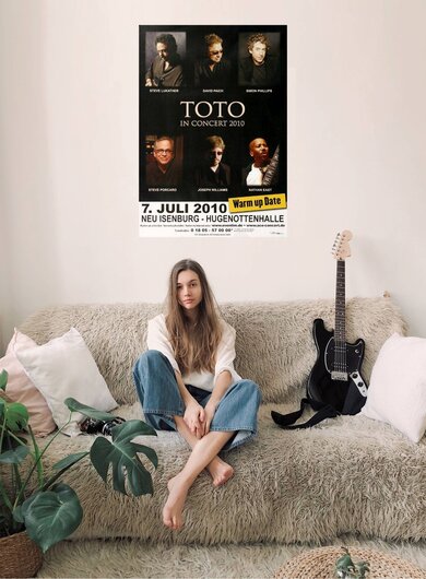 Toto - Warm Up Date, Neu-Isenburg & Frankfurt 2010 - Konzertplakat