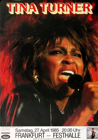 Tina Turner - Private Dancer, Frankfurt 1985 - Konzertplakat