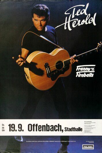 Ted Herold - Ready Teddy, Frankfurt 1982 - Konzertplakat