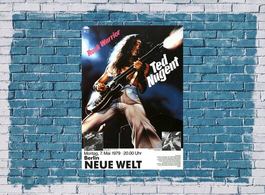 Ted Nugent - Rock Warrior, Berlin 1979 - Konzertplakat