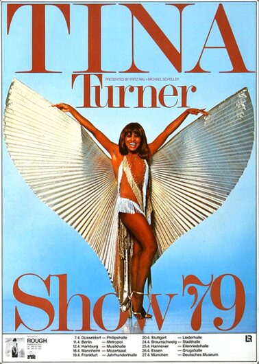Tina Turner, The Rough Tour, 1979, small tears at the edge,