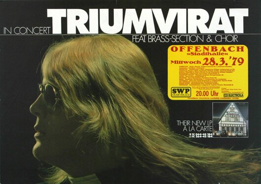 Triumvirat - A la Carte, Frankfurt 1979 - Konzertplakat
