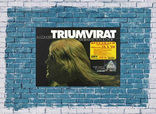 Triumvirat - A la Carte, Frankfurt 1979 - Konzertplakat