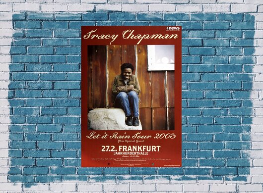 Tracy Chapman - Let it Rain, Frankfurt 2003 - Konzertplakat