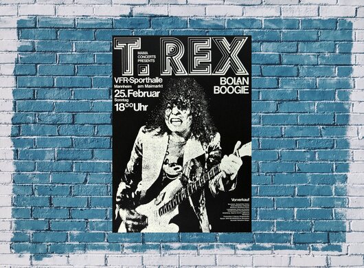 T.Rex - Bolan Boogie, Mannheim 1973 - Konzertplakat
