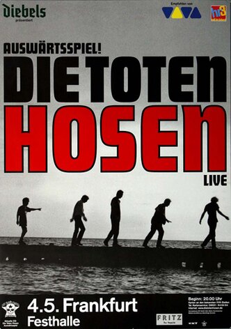 Die Toten Hosen - LIVE , Frankfurt 2002 - Konzertplakat