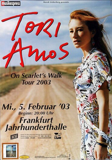 Tori Amos - Scarlets Walk, Frankfurt 2003 - Konzertplakat