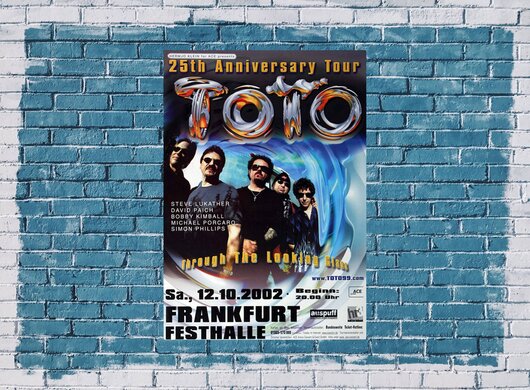 Toto - The Looking Glas, Frankfurt 2002 - Konzertplakat