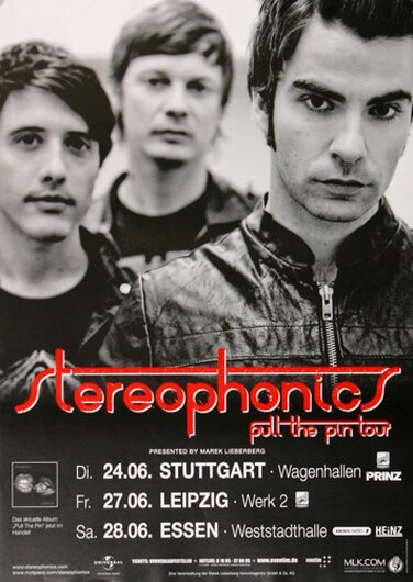 Stereophonics - Decade In The Sun, Tour 2008 - Konzertplakat