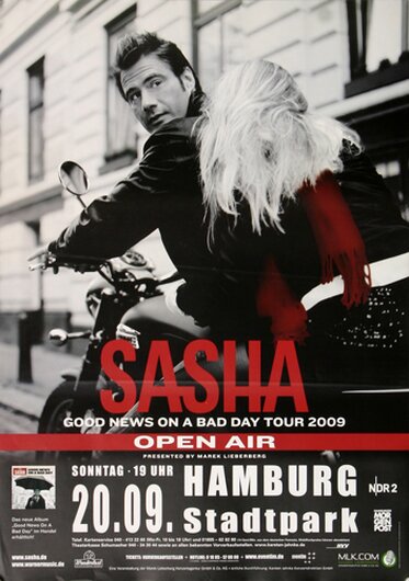 Sasha - Please Please, Hamburg 2009 - Konzertplakat