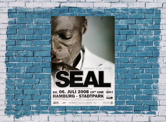 Seal - System Tour, Hamburg 2008 - Konzertplakat
