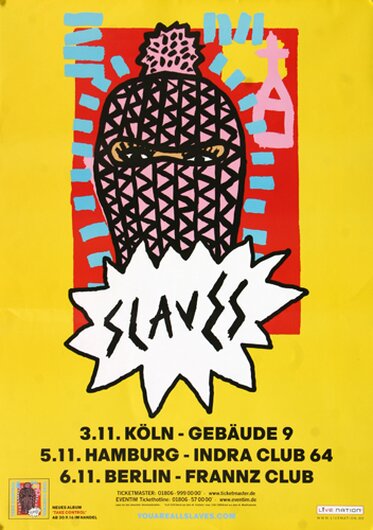 Slaves - Sockets, Tour 2016 - Konzertplakat