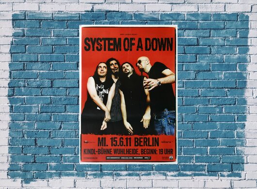 System Of A Down - Dreaming, Berlin & Hamburg 2011 - Konzertplakat