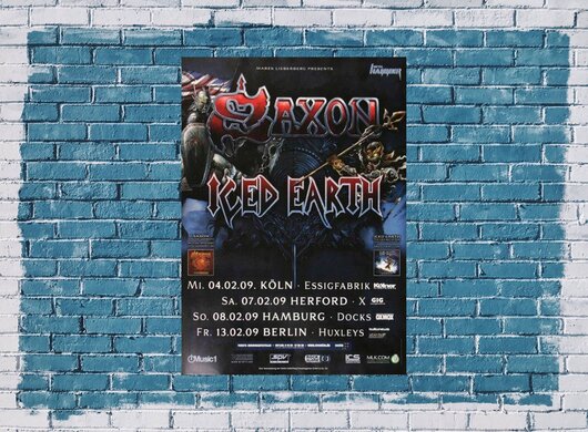 Saxon - Into The Labyrinth, Tour 2009 - Konzertplakat