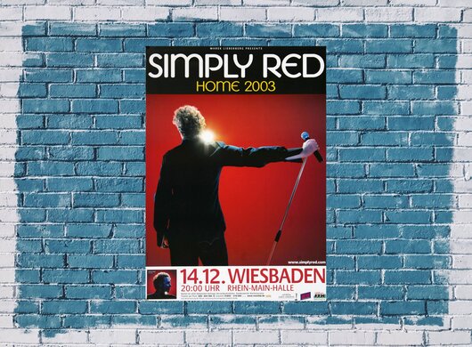 Simply Red - Home , Wiesbaden 2003 - Konzertplakat